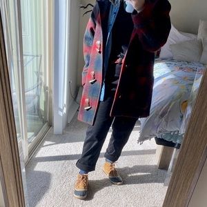 Midrise Straight-leg Black Denim Jeans